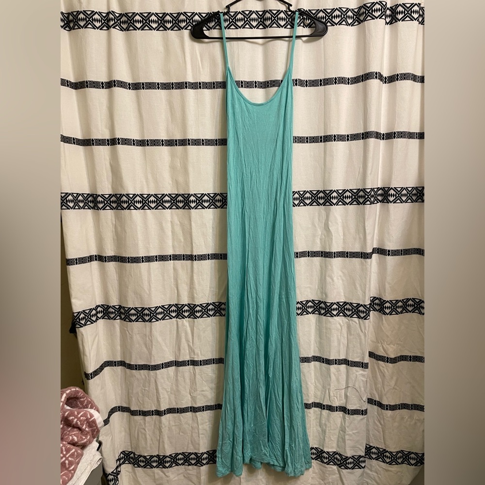 Boutique 9 Turquoise Backless Maxi Dress